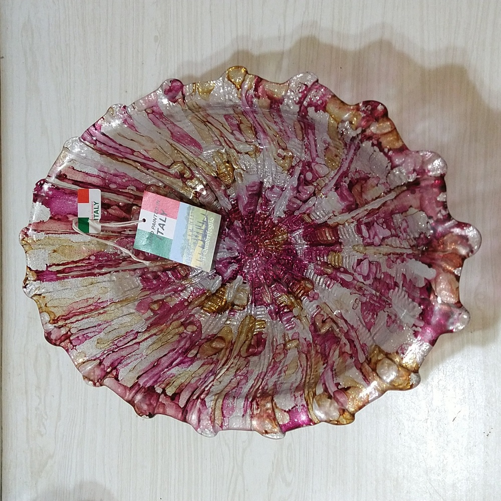 Il Quadrifoglio Hand Blown Italian Art Glass Bowl